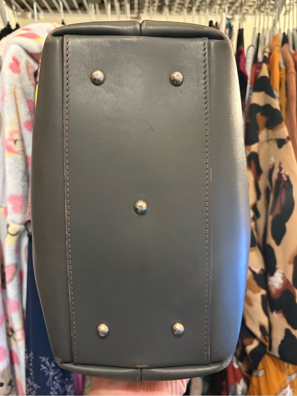 Dooney & Bourke | Barlow Satchel | Dark Grey - Picture 5 of 16
